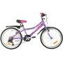 Велосипед NOVATRACK ALICE 20 V-Brake, фиолетовый, сталь, 6 ск. 