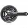 Шатуны Shimano Acera M361, 48/38/28T, 175мм, кв, защ. черн. EFCM361E888CL 