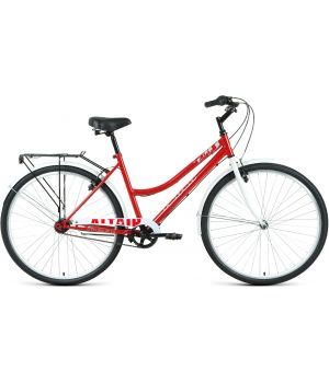 Велосипед ALTAIR CITY 28 low 3.0 (28" 3 ск. рост. 19") 2020-2021, темно-красный/белый, RBKT1YN83003