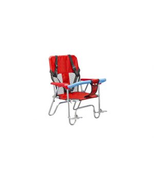 Кресло детское, красное, пластик-алюм, крепление на багажник
