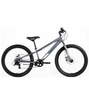 Велосипед FORWARD SPIKE 24 D (24" 7 ск. рост. 11") 2023, серый/серебристый, IB3F47133XGYXSR