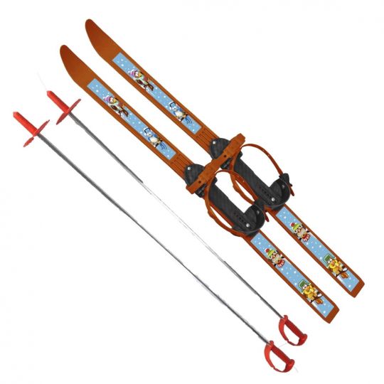 Лыжи детские "Вираж-спорт" с палками 
