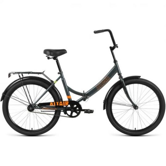 Велосипед ALTAIR CITY 24 FR (24" 1 ск. рост. 16" скл.) 2023, черный 