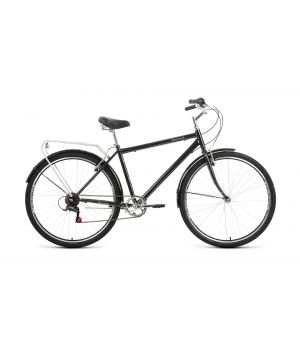 Велосипед FORWARD DORTMUND 28 2.0 (28" 7 ск. рост. 19") 2022, черный/белый, RBK22FW28612
