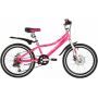 Велосипед NOVATRACK ALICE 20 DISK, розовый, сталь, 6 ск.,  