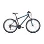 Велосипед FORWARD SPORTING 27,5 1.0 (27,5" 21 ск. рост. 17") 2022, черный/бирюзовый, RBK22FW27829 