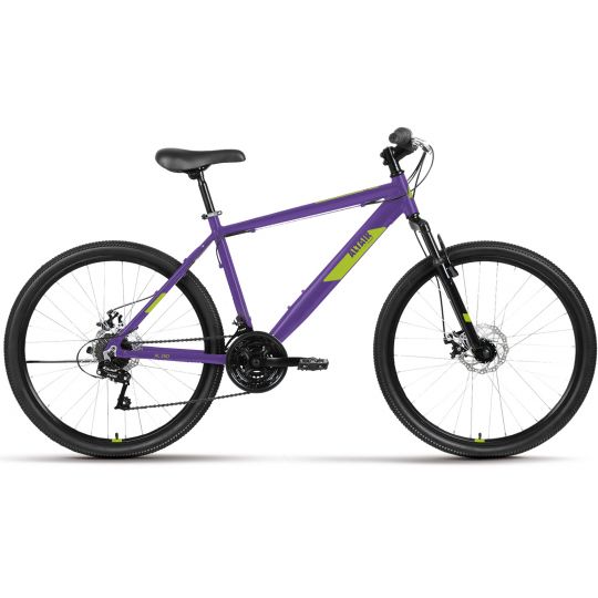 Велосипед AL 26 D (26" 21 ск. рост. 18") 2022, фиолетовый/зеленый, RBK22AL26197 