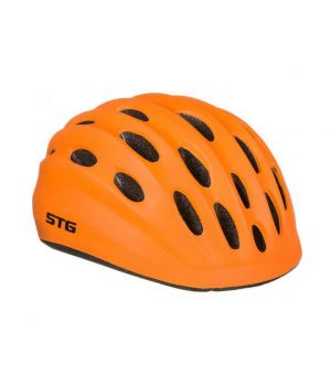Шлем STG HB10-6, M (52-56), оранж, с фикс застежкой.
