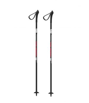 Палки лыжные стеклопластиковые TREK Top speed, (130см, black/red)
