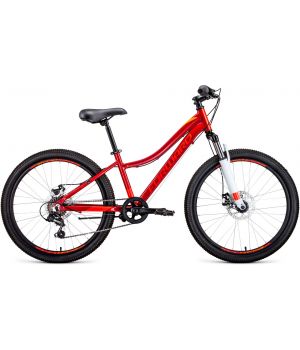 Велосипед FORWARD JADE 24 2.0 disc (24" 7 ск) красный, RBKW0664Q002