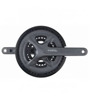 Шатуны Shimano Claris R2030, 50/39/30T, 170мм, интегр.вал, 8ск., с защит. EFCR2030CX090C