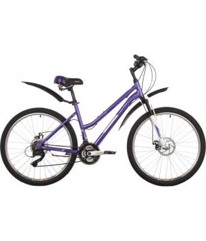 Велосипед FOXX 26" BIANKA D фиолетовый, алюминий, размер 19"