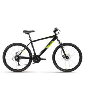 Велосипед AL 26 D (26" 21 ск. рост. 18") 2022, черный/зеленый, RBK22AL26193
