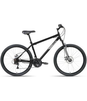 Велосипед ALTAIR MTB HT 26 2.0 D (26" 21 ск. рост. 19") 2022, черный/серый, RBK22AL26113
