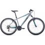 Велосипед FORWARD APACHE 27,5 1.0 (27,5" 21 ск. рост. 17") 2022, серый/бирюзовый, RBK22FW27271 