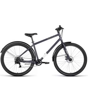 Велосипед FORWARD SPIKE 29 D (29" 8 ск. рост. 18") 2023, серый/серебристый