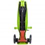 Самокат-кикборд Novatrack RainBow, подростковый, ручной тормоз, свет.колеса,max 60кг, зеленый #12619 