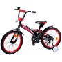 Велосипед BIBI SPACE 20", детский с прист. колесами, 20.SC.SPAC.BL/R black/red 