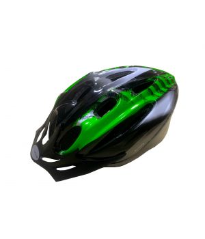 Шлем 5-731036 с сеточкой 11отв. 53-57см черно-бело-зеленый M-WAVE ACTIVE