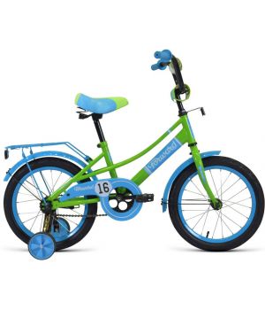 Велосипед FORWARD AZURE 16 (16" 1 ск.) 2020-2021, зеленый/голубой, 1BKW1K1C1005