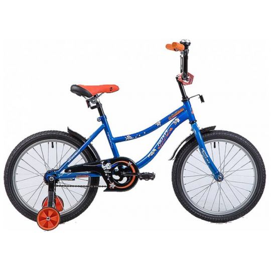 Велосипед NOVATRACK NEPTUNE 18 сине-оранжевый, 2019 