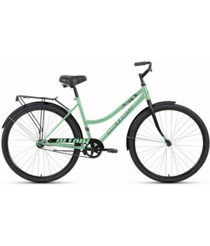 Велосипед ALTAIR CITY LOW 28 (28" 1 ск. рост. 19") 2023, мятный/черный, RB3C8100FXMTXBK