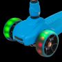 Самокат для детей Novatrack RainBow, складной механизм на руле, дизайн - машинка, синий 