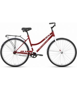 Велосипед ALTAIR CITY 28 low (28" 1 ск. рост. 19") 2023, темно-красный/белый, RB3C8100FDRDXWH