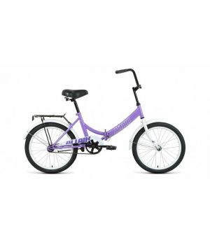 Велосипед ALTAIR CITY 20 (20" 1 ск. рост. 14" скл.) 2022, фиолетовый/серый, RBK22AL20007