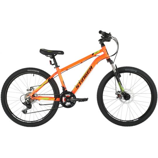 Велосипед STINGER 24" ELEMENT EVO оранжевый, алюминий, размер 14" 