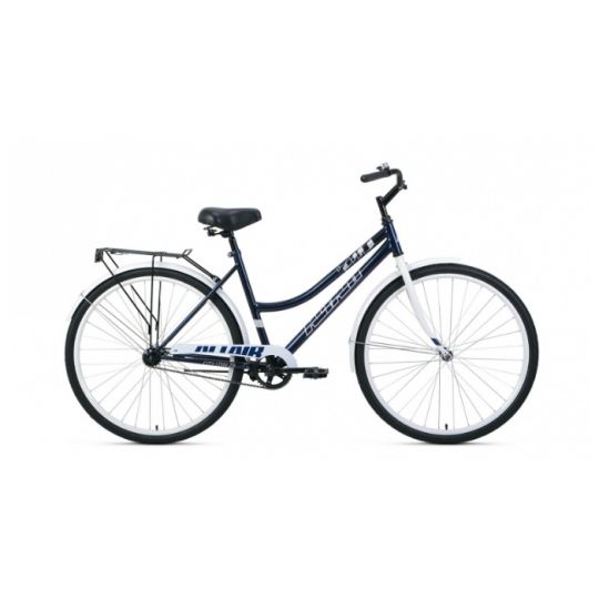 Велосипед ALTAIR CITY 28 low (28" 1 ск. рост. 19") 2022, темно-синий/белый, RBK22AL28021 