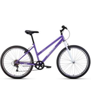 Велосипед ALTAIR MTB HT 26 low (26" 6 ск. рост. 15") 2022, фиолетовый/белый