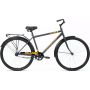 Велосипед ALTAIR CITY 28 high (28" 1 ск. рост 19") 2020-2021, темно-серый/оранжевый, RBKT1YN81005 
