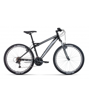 Велосипед FORWARD FLASH 26 1.0 (26" 21 ск. рост. 15") 2020-2021, черный/серый, RBKW1M16G002