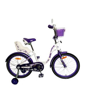 Велосипед  детский двухколесный   BIBI 18" FLY 18.SC.FLY.VT0 бело-фиолет