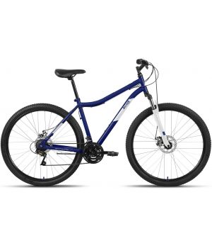 Велосипед ALTAIR MTB HT 29 2.0 D (29" 21 ск. рост. 17") 2022, темно-синий/серебристый, RBK22AL29160