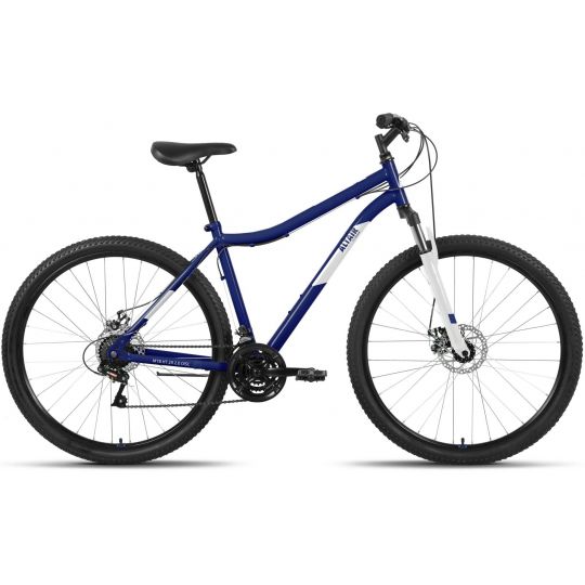 Велосипед ALTAIR MTB HT 29 2.0 D (29" 21 ск. рост. 17") 2022, темно-синий/серебристый, RBK22AL29160 