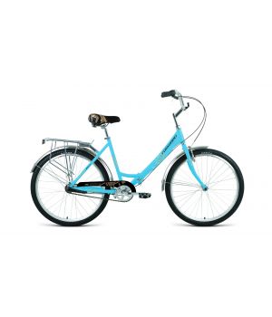 Велосипед FORWARD SEVILLA 26 3.0 (26" 3 ск. рост. 18.5" скл.) 2020-2021, синий/серый, RBKW1C263002