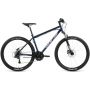 Велосипед FORWARD SPORTING 27,5 3.2 HD (27,5" 24 ск. рост. 19") 2022, темно-синий/серебристый, RBK22 