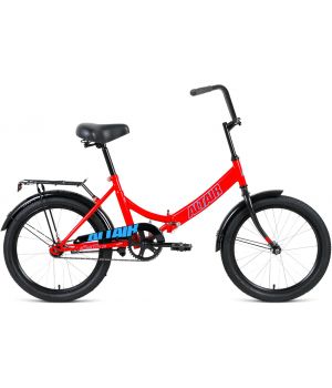 Велосипед ALTAIR CITY 20 (20" 1 ск. рост 14" скл.) 2020-2021, красный/голубой, RBKT1YF01006