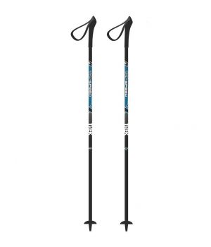 Палки лыжные стеклопластиковые TREK Top speed, (130см, black/blue)