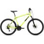 Велосипед ALTAIR MTB HT 26 2.0 D (26" 21 ск. рост. 19") 2022, ярко-зеленый/черный, RBK22AL26116 
