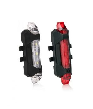 Комплект фонарей AUTHOR Stake Mini USB SET, 8-12040140, быстросъем. 3ф перед+зад. USB Li-ion