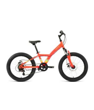 Велосипед FORWARD DAKOTA 20 2.0 D (20" 6 ск. рост. 10.5") 2022, красный/желтый, RBK22FW20586