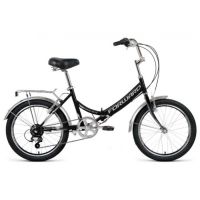 Велосипед FORWARD ARSENAL 20 2.0 (20" 6 ск. рост. 14" скл.) 2020-2021, черный/серый, RBKW1YF06009