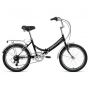 Велосипед FORWARD ARSENAL 20 2.0 (20" 6 ск. рост. 14" скл.) 2020-2021, черный/серый, RBKW1YF06009 