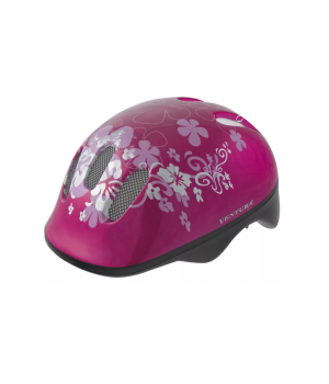 Шлем детский/подростк. 5-731001 с сеточкой 6 отв. 52-56см FLOWER/розовый (10) VENTURA 