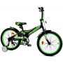 Велосипед детский двухколесный BIBI 18" SPACE 18.SC.SPAC.BL/GR black/green 