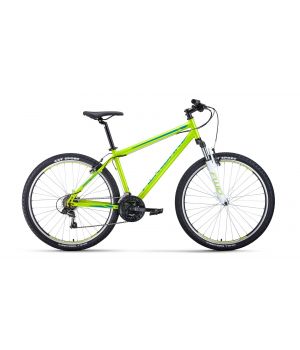 Велосипед FORWARD SPORTING 27,5 1.0 (27,5" 21 ск. рост. 17") 2022, зеленый/бирюзовый, RBK22FW27830