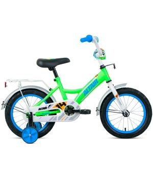 Велосипед ALTAIR KIDS 14 (14" 1 ск.) 2020-2021, ярко-зеленый/синий, 1BKT1K1B1003
